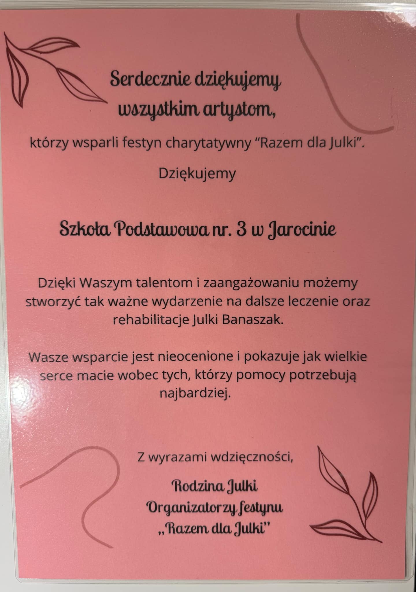 Festyn charytatywny dla Julki - 6 kwietnia 2025