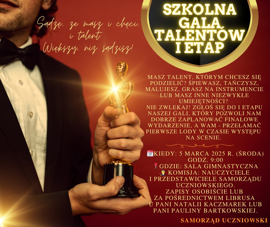 Oskarowa Gala Talent�w 2025 - zaproszenie