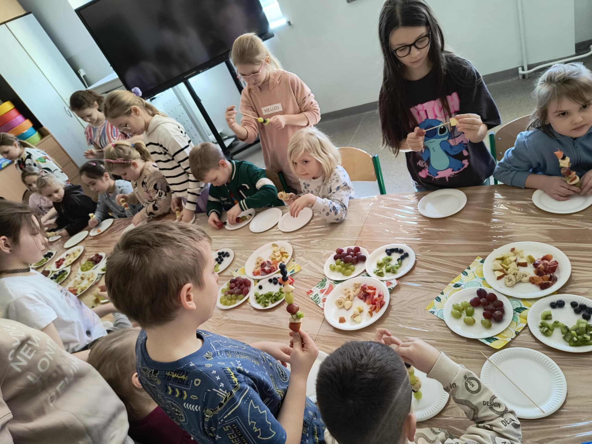 Spotkanie z przedszkolakami z Niepublicznego Przedszkola Geometryczny �wiat