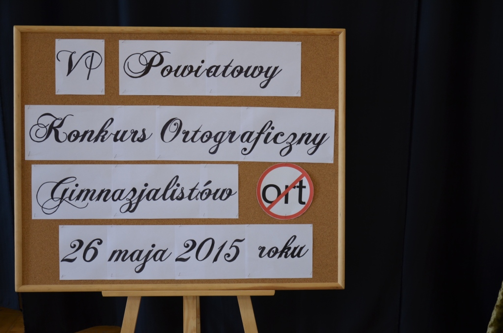 VI Powiatowy Konkurs Ortograficzny Gimnazjalist�w