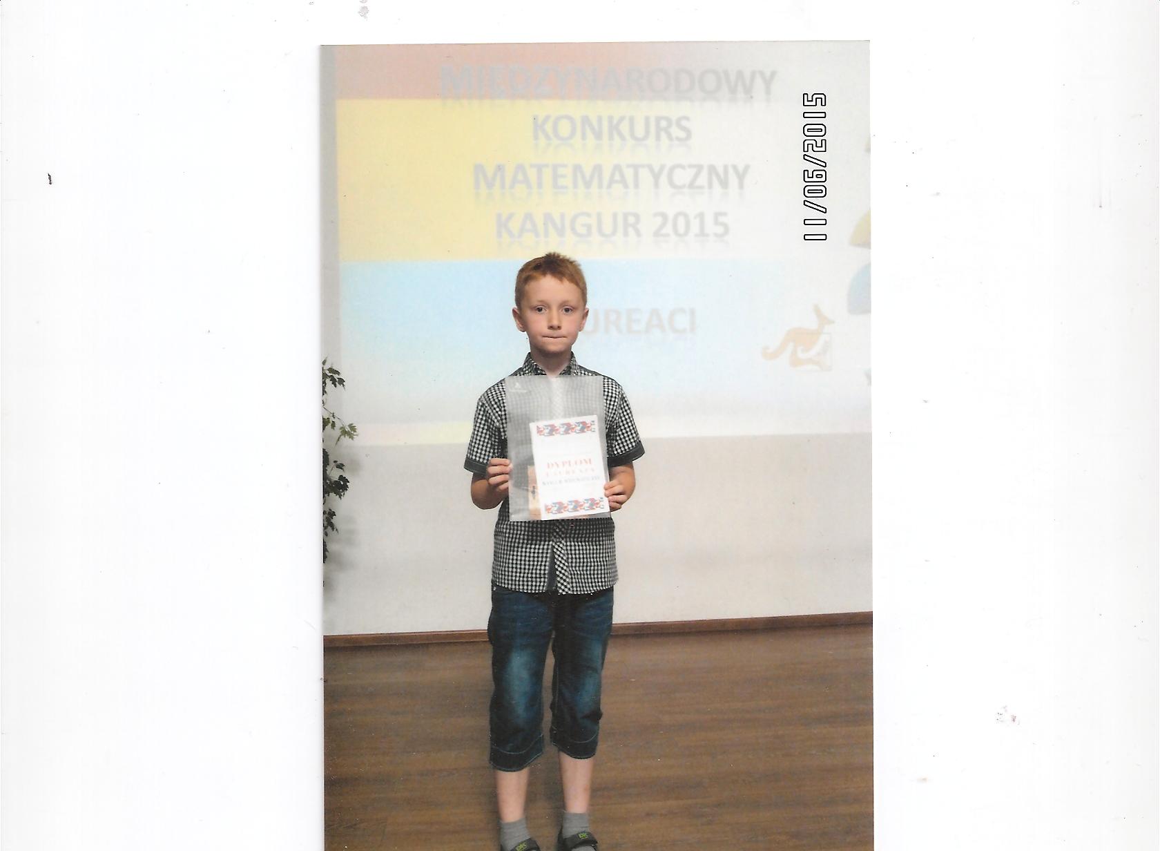 Podsumowanie Mi�dzynarodowego Konkursu Kangur Matematyczny 2015