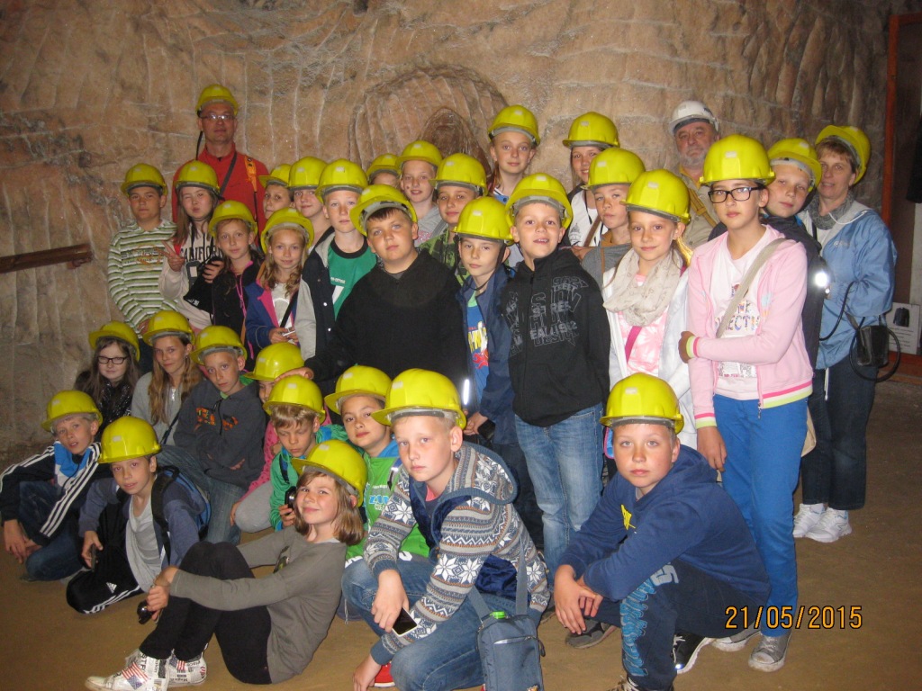Wycieczka uczni�w klasy IV do kopalni soli w K�odawie