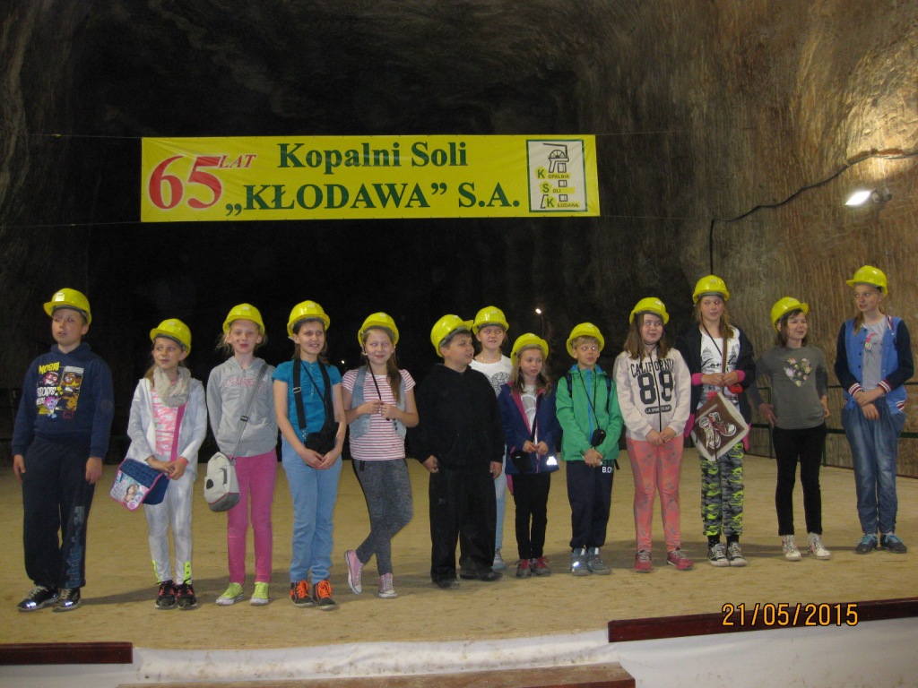 Wycieczka uczni�w klasy IV do kopalni soli w K�odawie