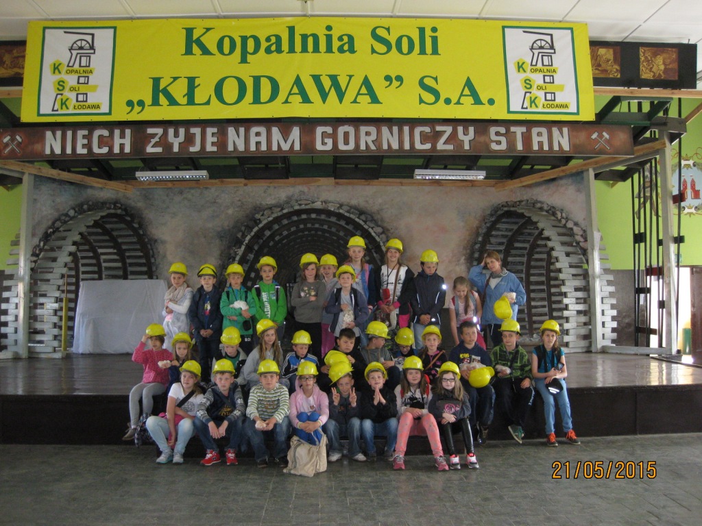Wycieczka uczni�w klasy IV do kopalni soli w K�odawie