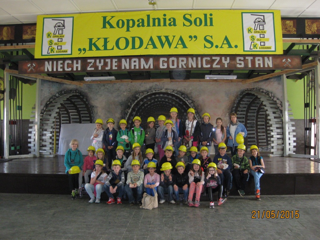 Wycieczka uczni�w klasy IV do kopalni soli w K�odawie