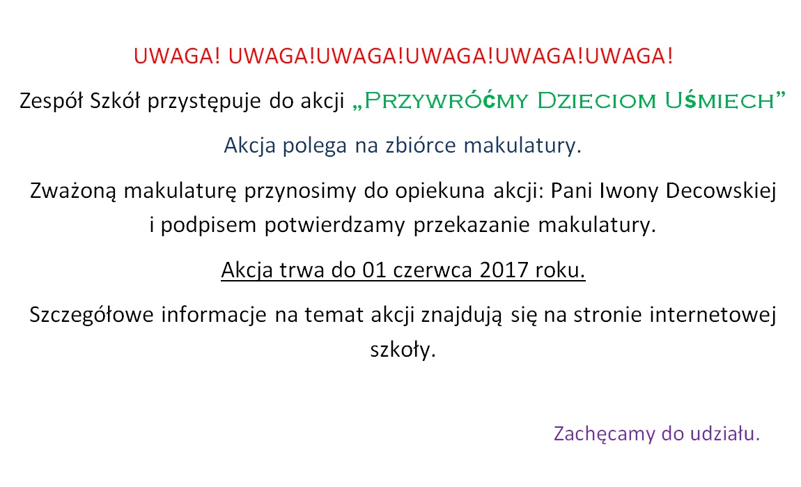 Akcja Przywr��my Dzieciom U�miech