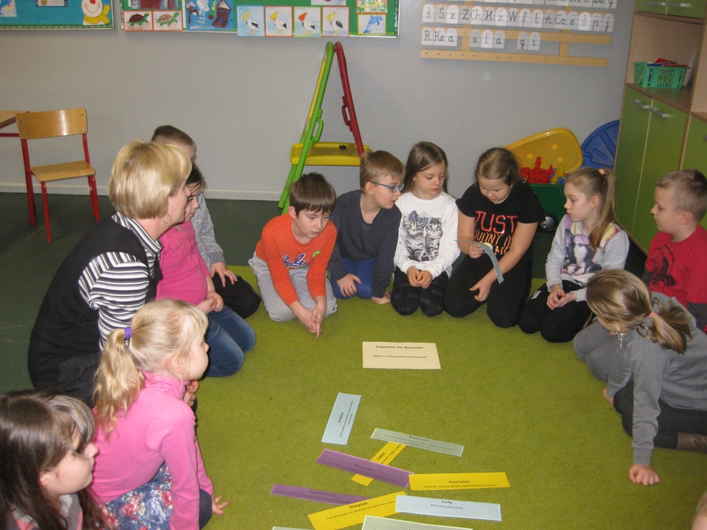 Czytanie na dywanie - klasa IIb