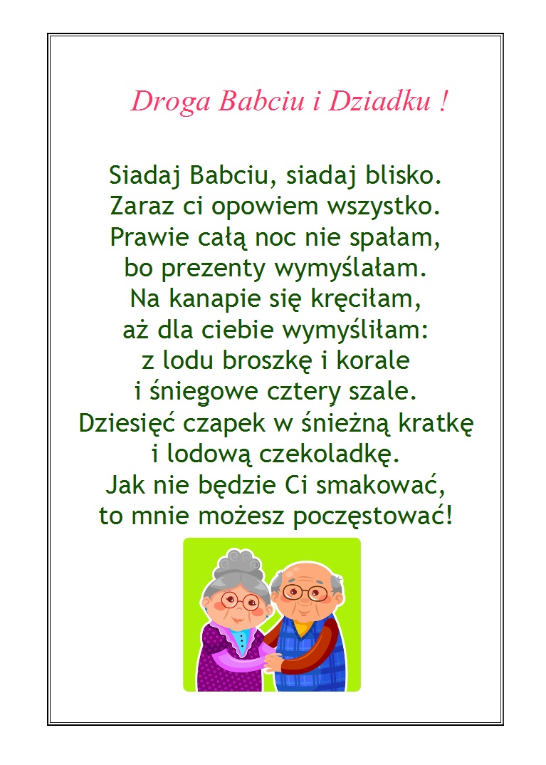 Laurka dla naszej kochanej Babci, kochanego Dziadka