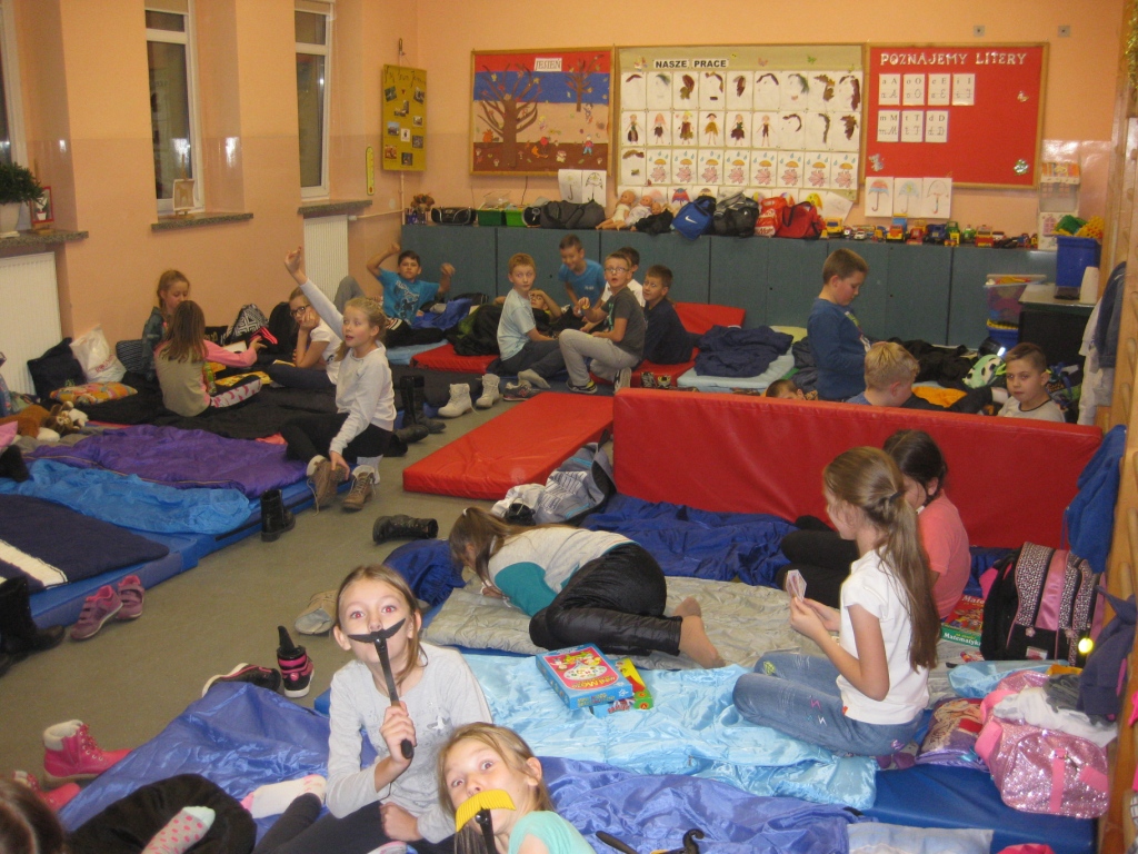 Akcja Noc w szkole - klasa 4 SP