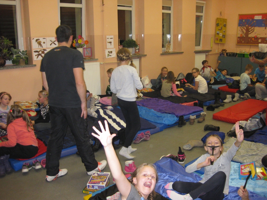 Akcja Noc w szkole - klasa 4 SP