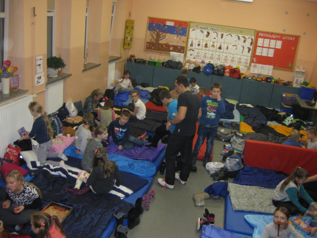 Akcja Noc w szkole - klasa 4 SP