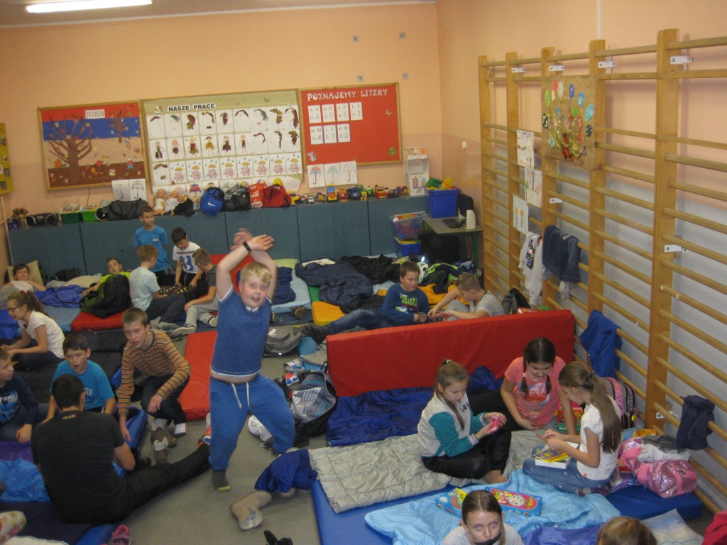Akcja Noc w szkole - klasa 4 SP