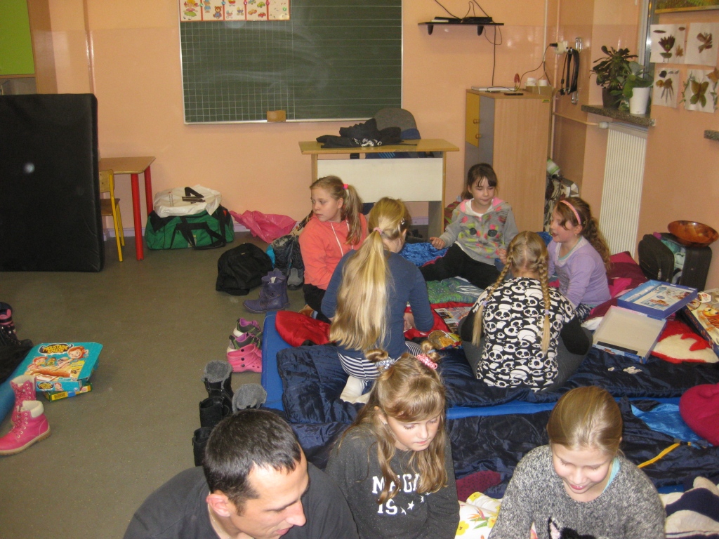 Akcja Noc w szkole - klasa 4 SP