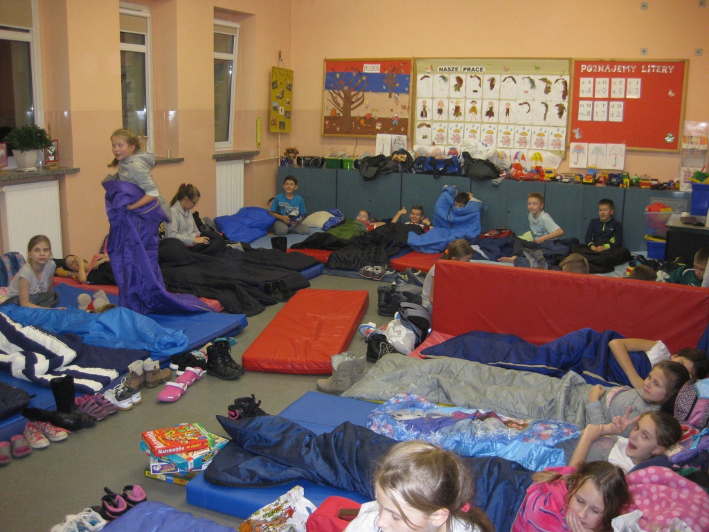 Akcja Noc w szkole - klasa 4 SP