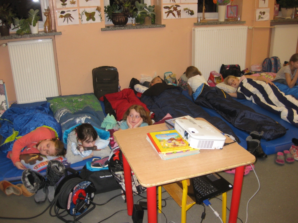 Akcja Noc w szkole - klasa 4 SP