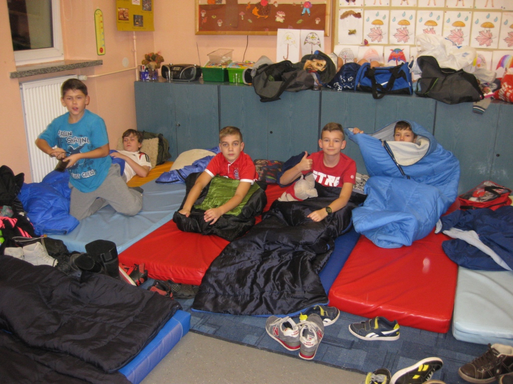 Akcja Noc w szkole - klasa 4 SP