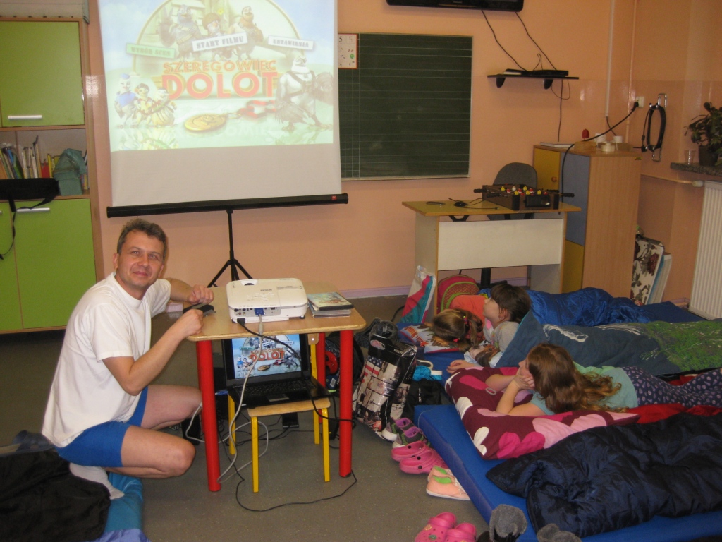 Akcja Noc w szkole - klasa 4 SP