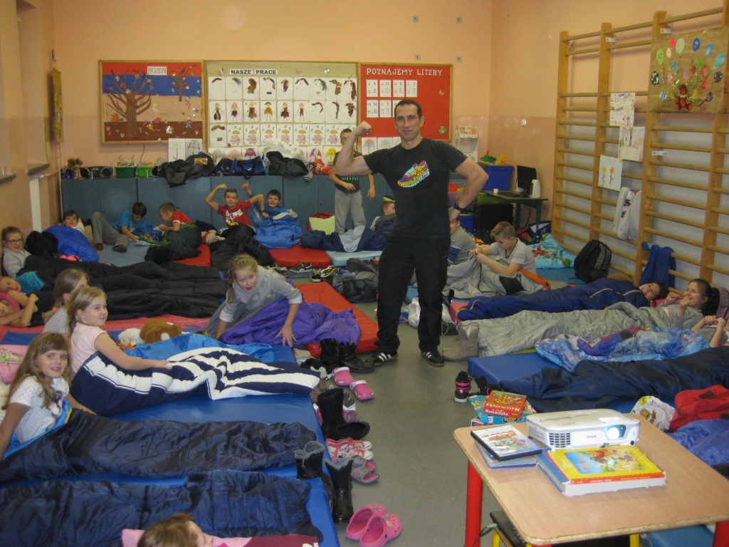 Akcja Noc w szkole - klasa 4 SP