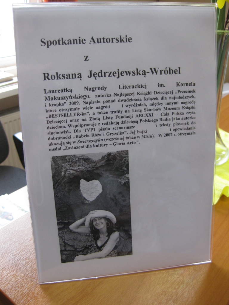 Spotkanie autorskie z pani� Roksan� J�drzejewsk�-Wr�bel