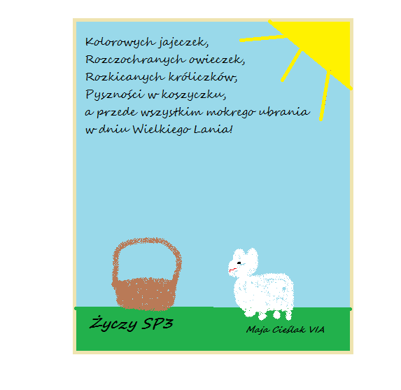 Kartka z �yczeniami na Weilkanoc 2017