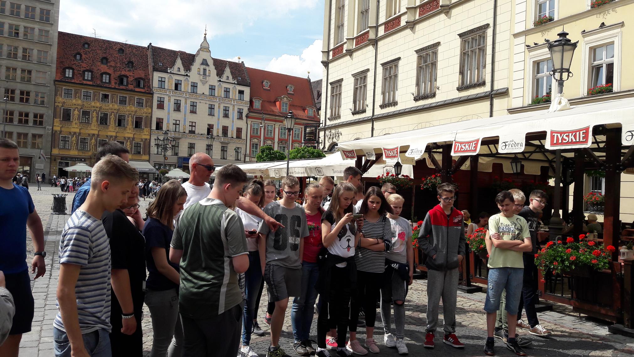 Wycieczka uczni�w klas I i II gimnazjum do Wroc�awia