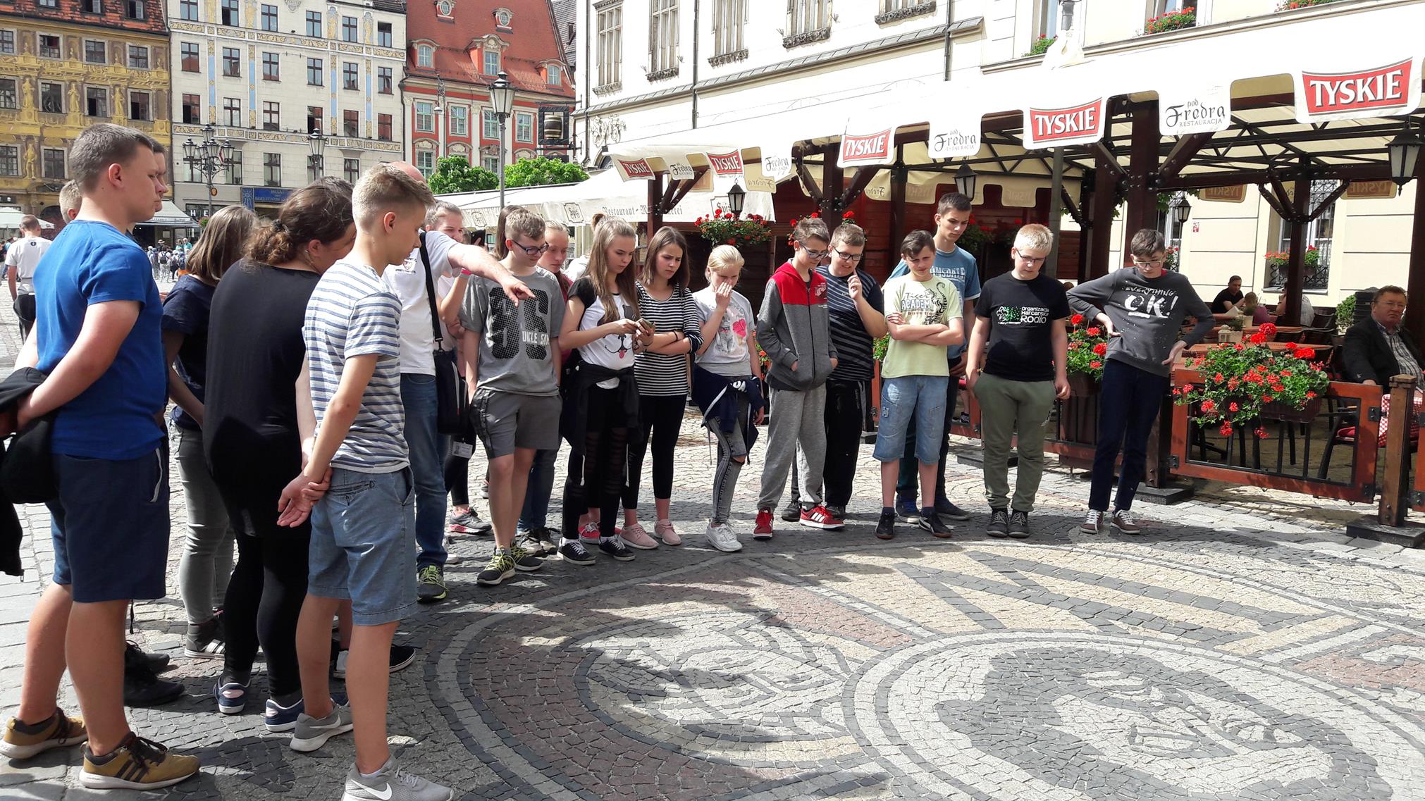 Wycieczka uczni�w klas I i II gimnazjum do Wroc�awia