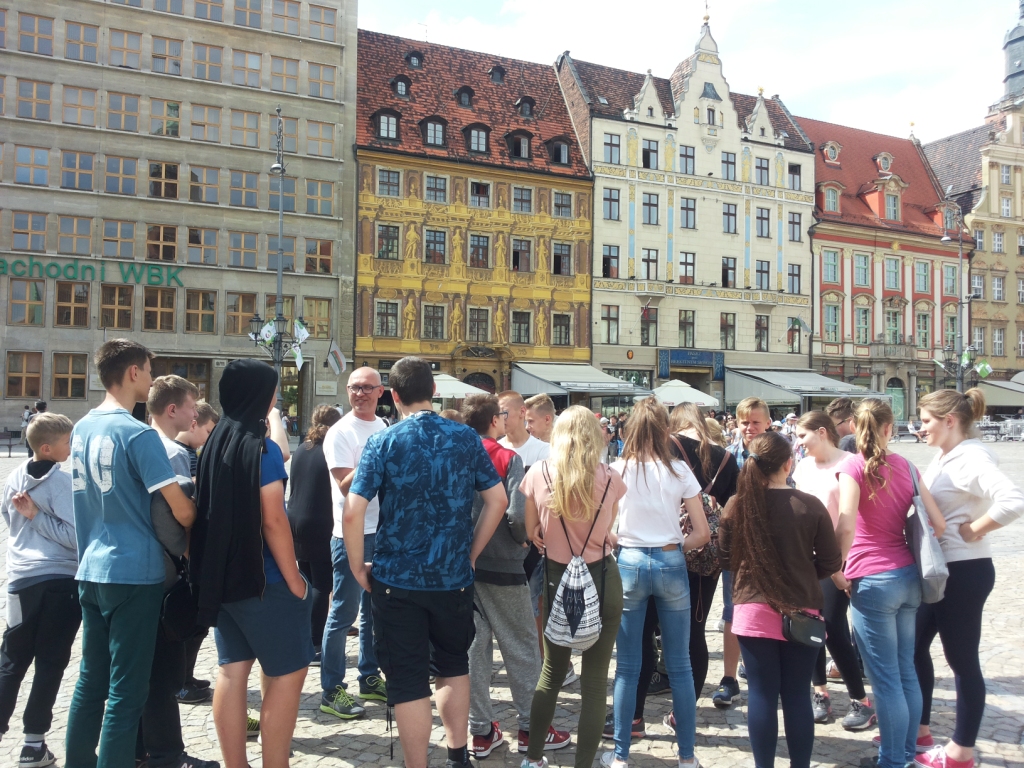 Wycieczka uczni�w klas I i II gimnazjum do Wroc�awia