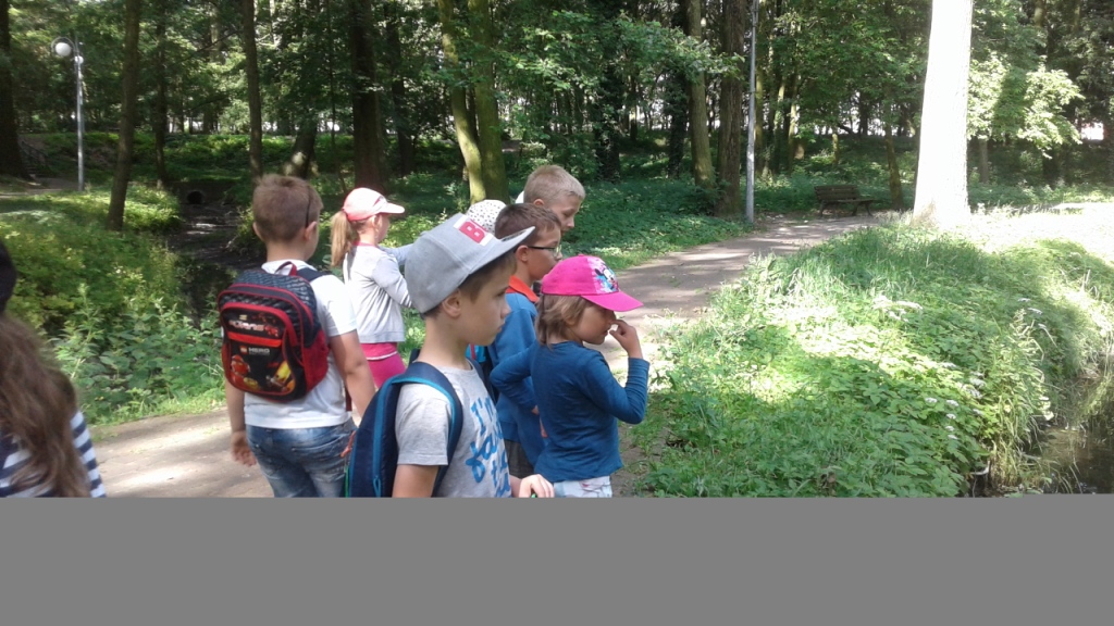 Wycieczka uczni�w klasy pierwszej do Parku